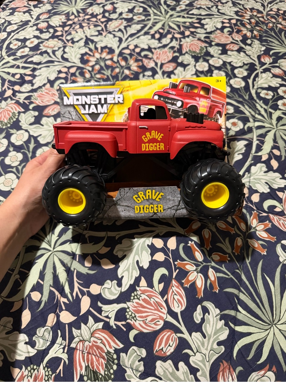 Grave Digger Red Monster Jam Truck Toy - Kids